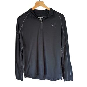 Paradox Merino Blend Dri-Release 1/4 Zip Men’s Black Athletic Pullover Size M
